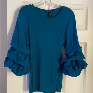 INC top. Size S. Teal. Excellent condition.